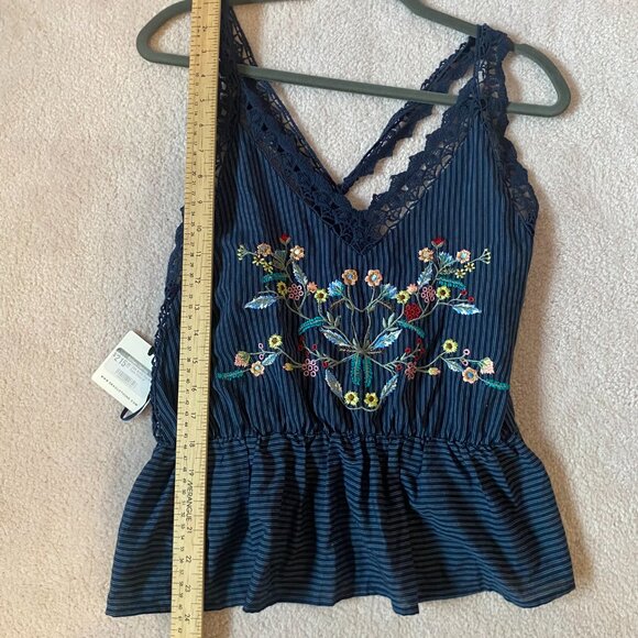 DRA Los Angeles NEW Blue Top 100% Cotton SIZE M - Picture 5 of 10